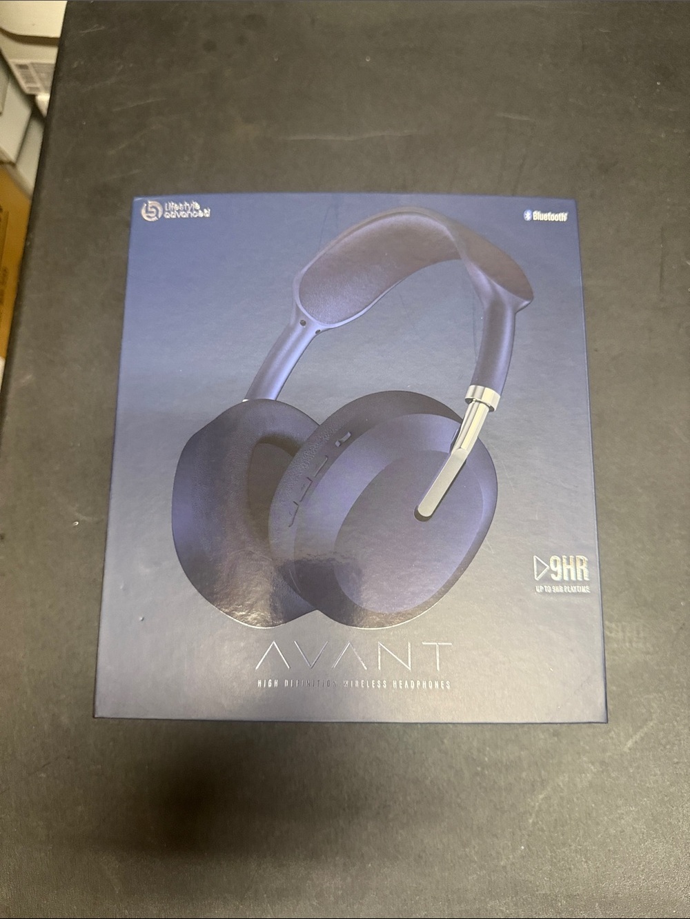 Avant Wireless On-Ear Headphones in Navy Blue